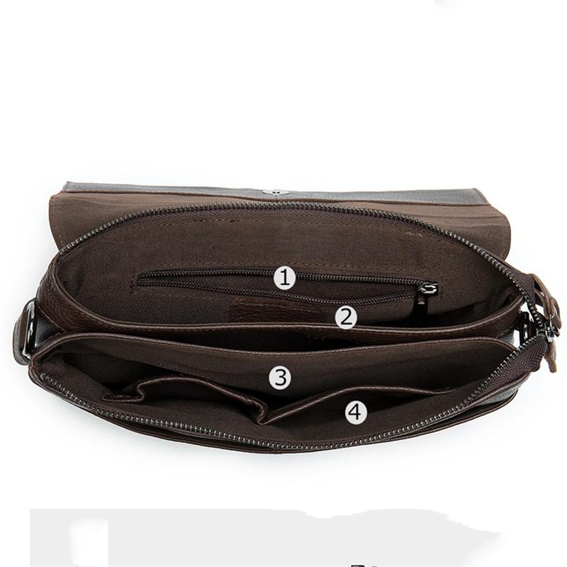 Business Multipurpose Casual Handbags Soft Leather Shoulder Bags