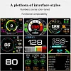 Car intelligent black technology HUD head-up display OBD multi-function speed fuel consumption water temperature instrument projector