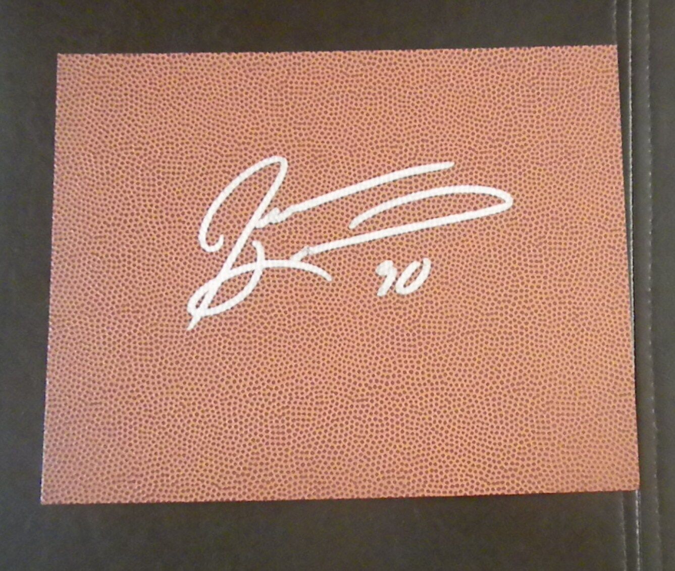 JEVON KEARSE TENNESSEE TITANS 'THE FREAK' SIGNED 8X10 LEATHER MAT 1