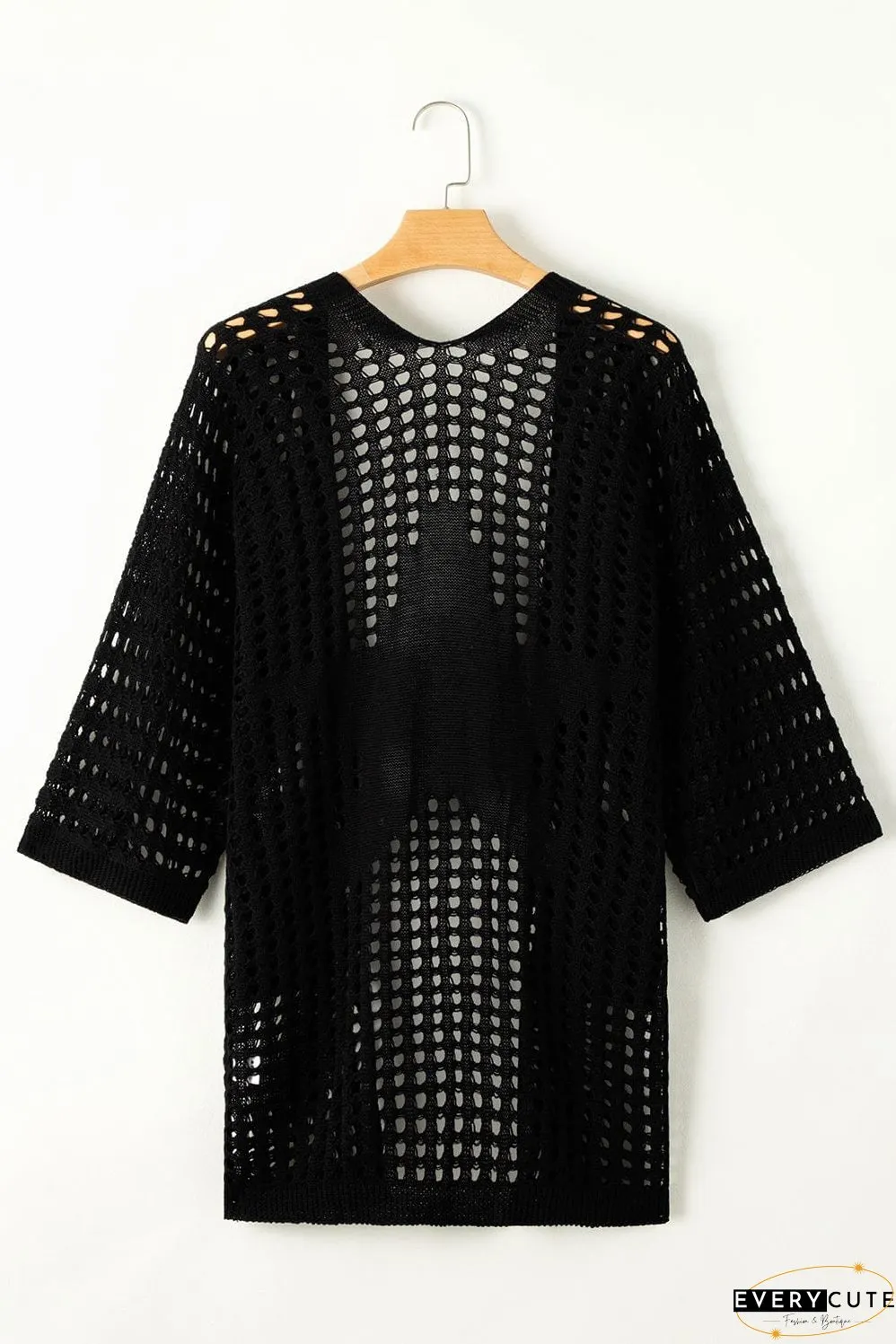 Hollow Out Knit Cardigan