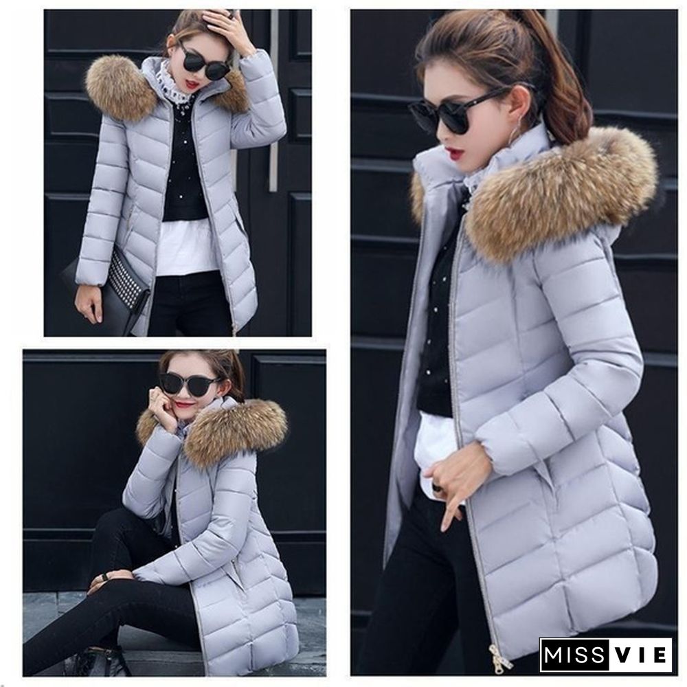 5 Colors High Quality Winter Down Jacket Women Long Coat Warm Clothes