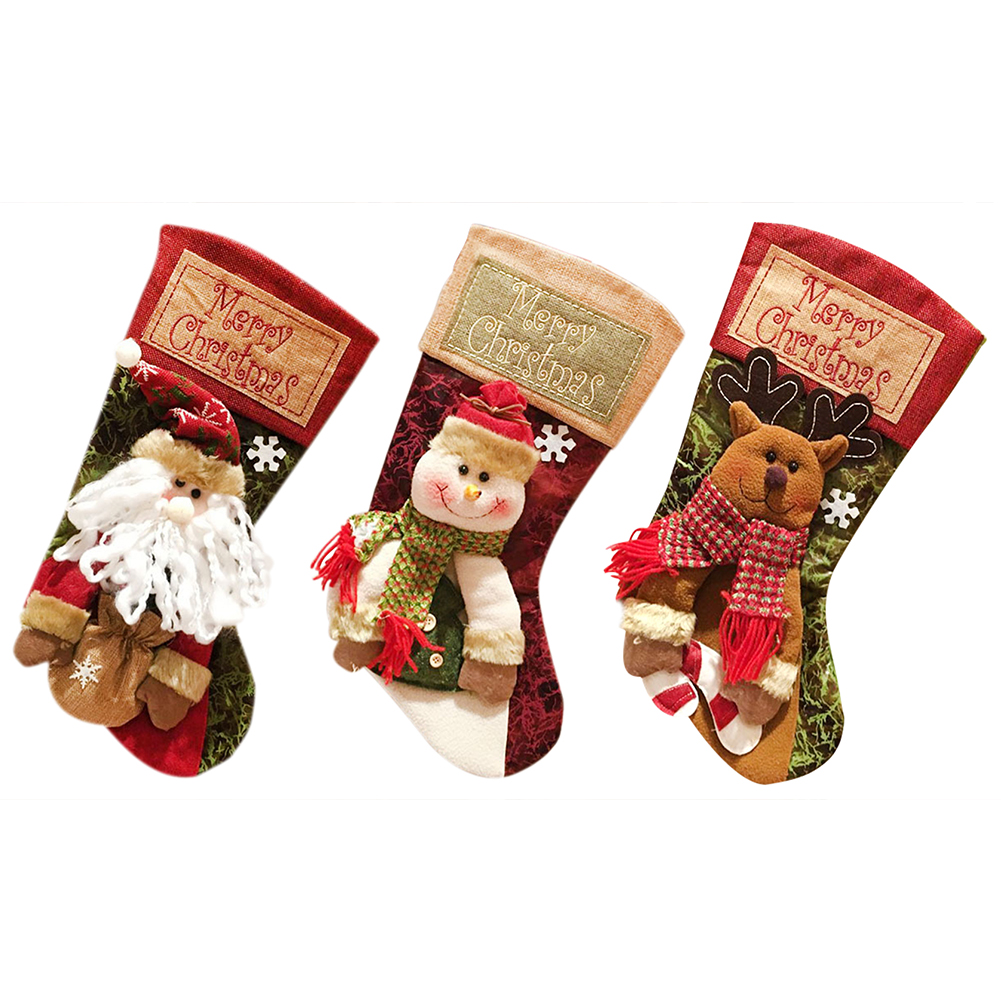 

Creative Decor Stockings Pendant Hanging Christmas Tree Ornament Gifts Bag, 501 Original