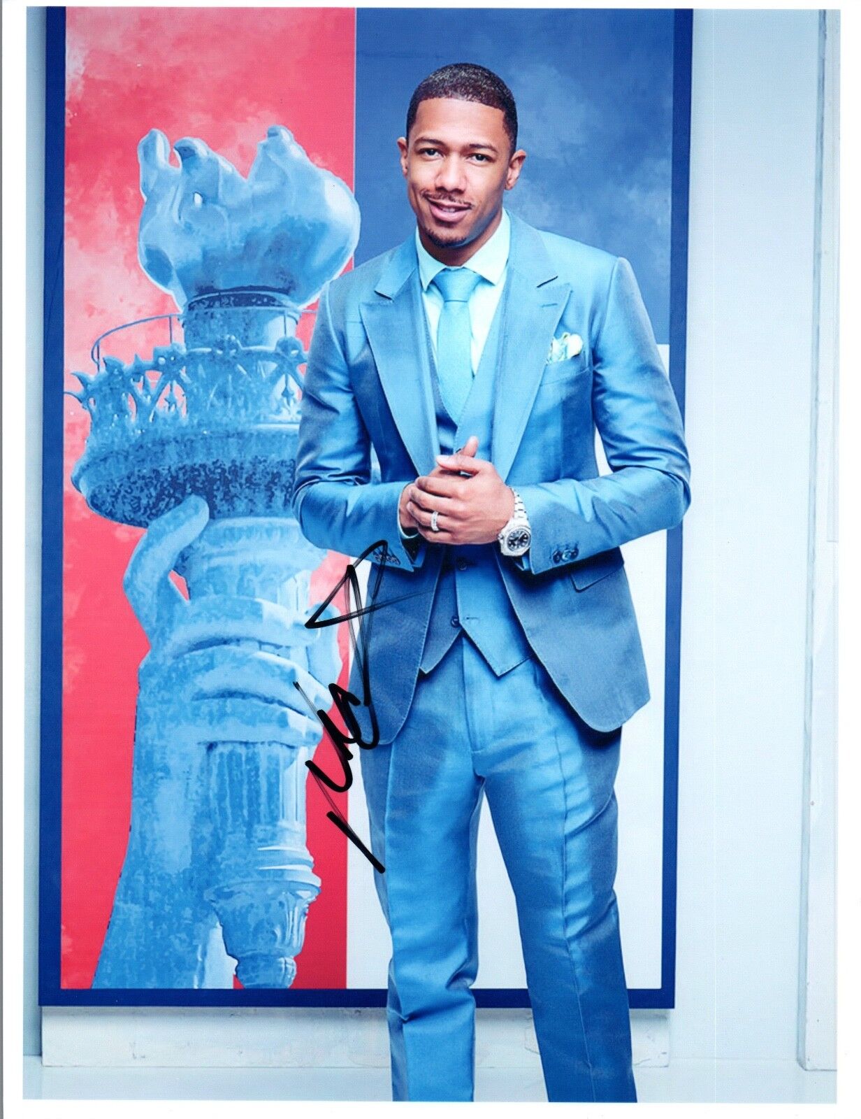 NICK CANNON Signed Autographed 8x10 Photo Poster painting America's Got Talent Drumline COA VD