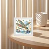 5D DIY Partial Special Shaped Drill Dragonfly Diamond Painting With Frame Decor 19.2x19.2cm