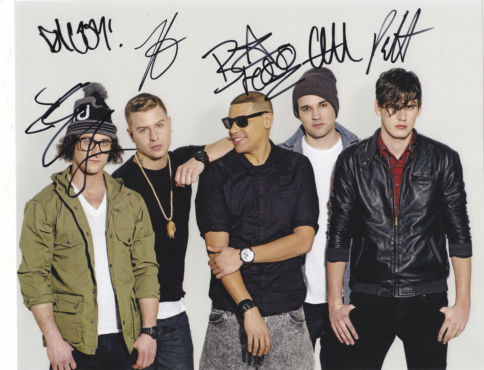 DOWN WITH WEBSTER DWW SIGNED AUTOGRAPHED 8X10 Photo Poster painting WHOA IS ME PROOF #2