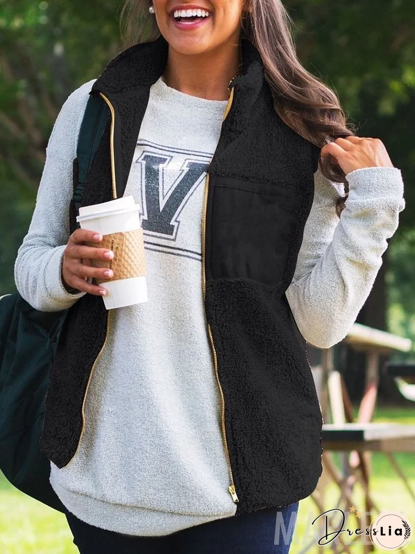 Women Long Sleeve Solid Color Jacket