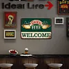 Central Perk WELCOME - Panneaux en &eacute;tain m&eacute;tallique(20*30cm/30*40cm)
