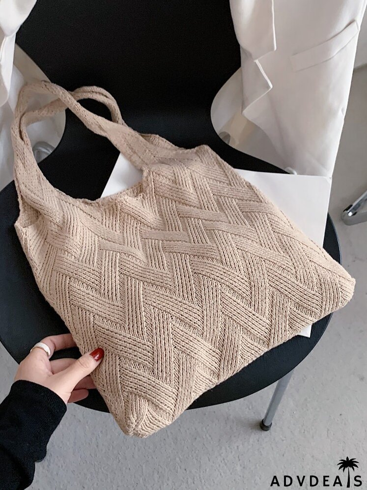 Crochet Design Vintage Tote Bag