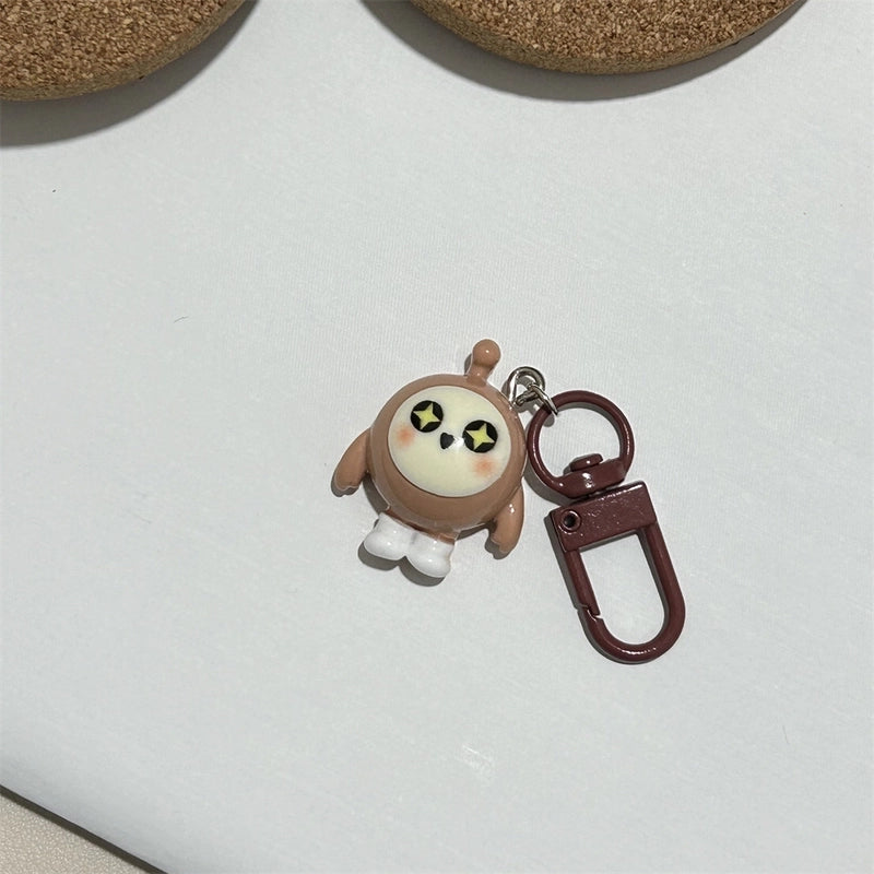 Colorful Keychain Egg Party Pendant Cyber Celebrity Cartoon Hanging Ornaments Strange Cute Egg Matching Girls’ Accessories