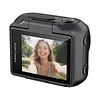 Compact Panoramic Action Camera Anti-Shake WiFi Mini Sports Camera 2.0in Flip Screen with Magnetic Neck Strap for First-person View Shooting