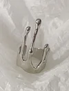Original Stylish Normcore Adjustable Water Drop Crown Ring