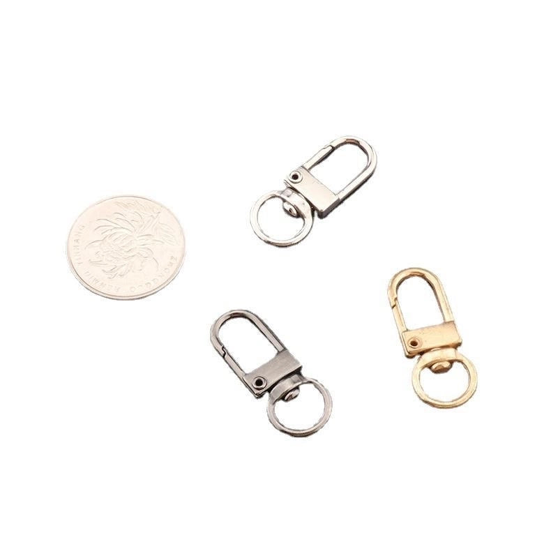 20 Pieces Spot Mobile Phone Accessories Key Chain Zinc Alloy Luggage Buckle Toy Hardware Accessories Dog Buckle Spring Buckle