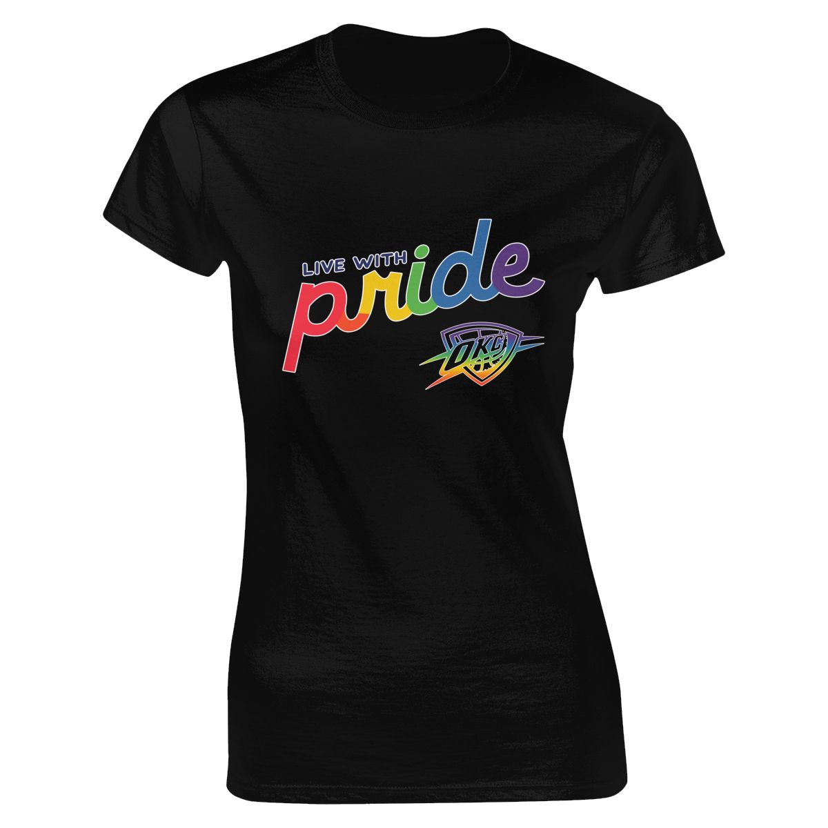 Oklahoma City Thunder Live With Pride Women's Classic-Fit T-Shirt
