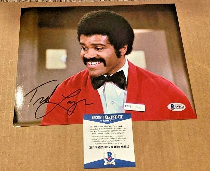 TED LANGE SIGNED LOVE BOAT 8X10 Photo Poster painting BECKETT CERTIFIED