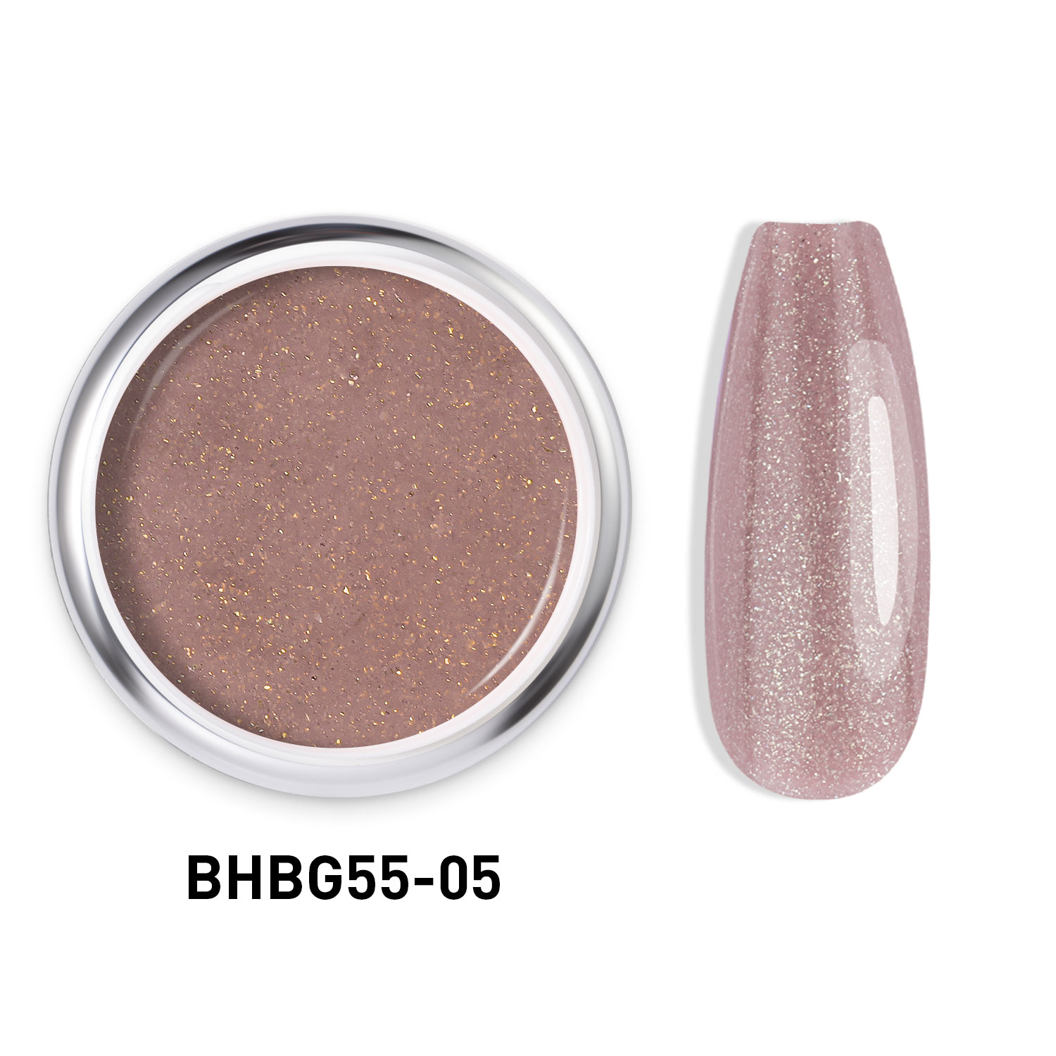 GLITTER HARD BUILDER NAIL GEL |BHBG55-05