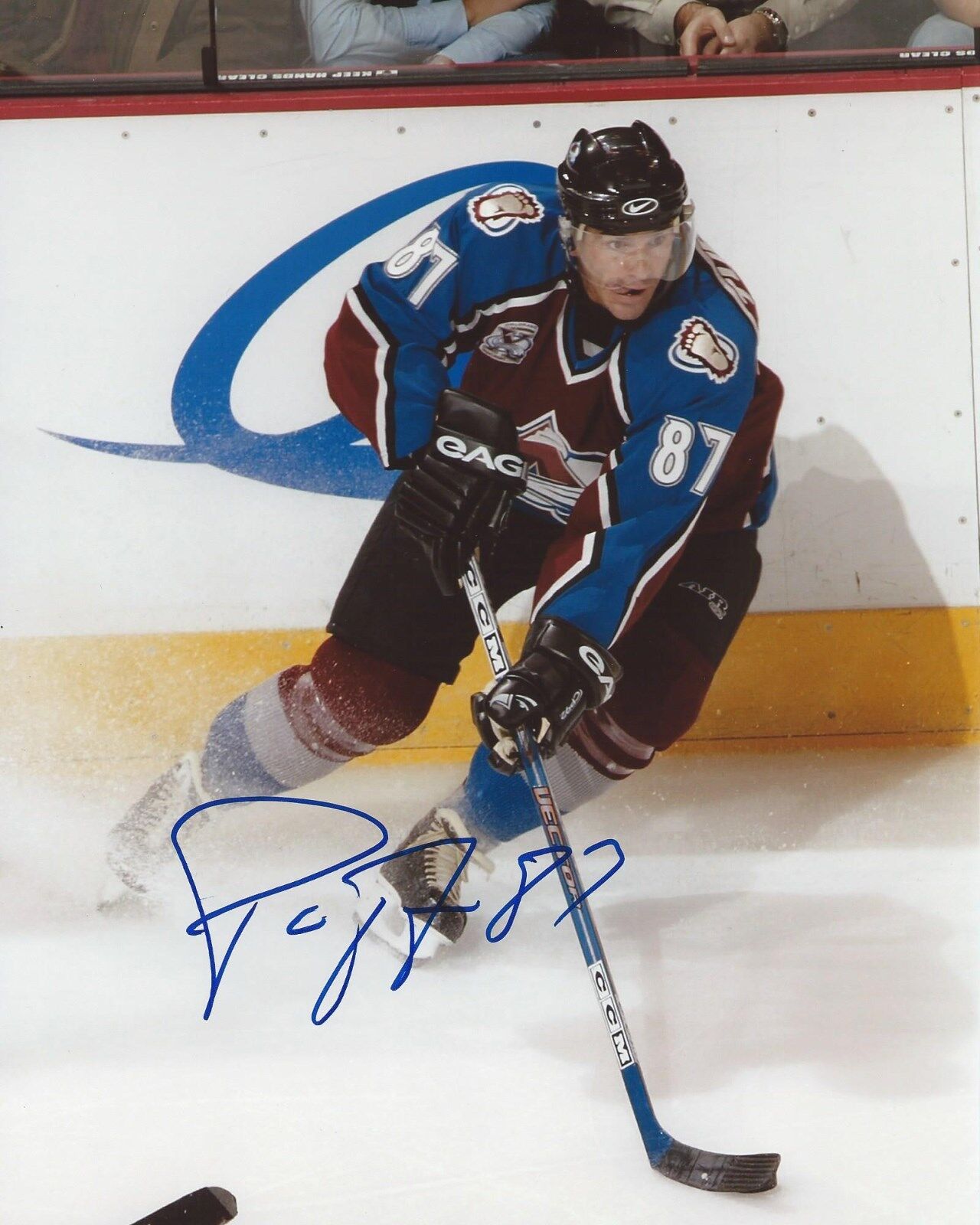 Pierre Turgeon Signed 8x10 Photo Poster painting Colorado Avalanche Autographed COA