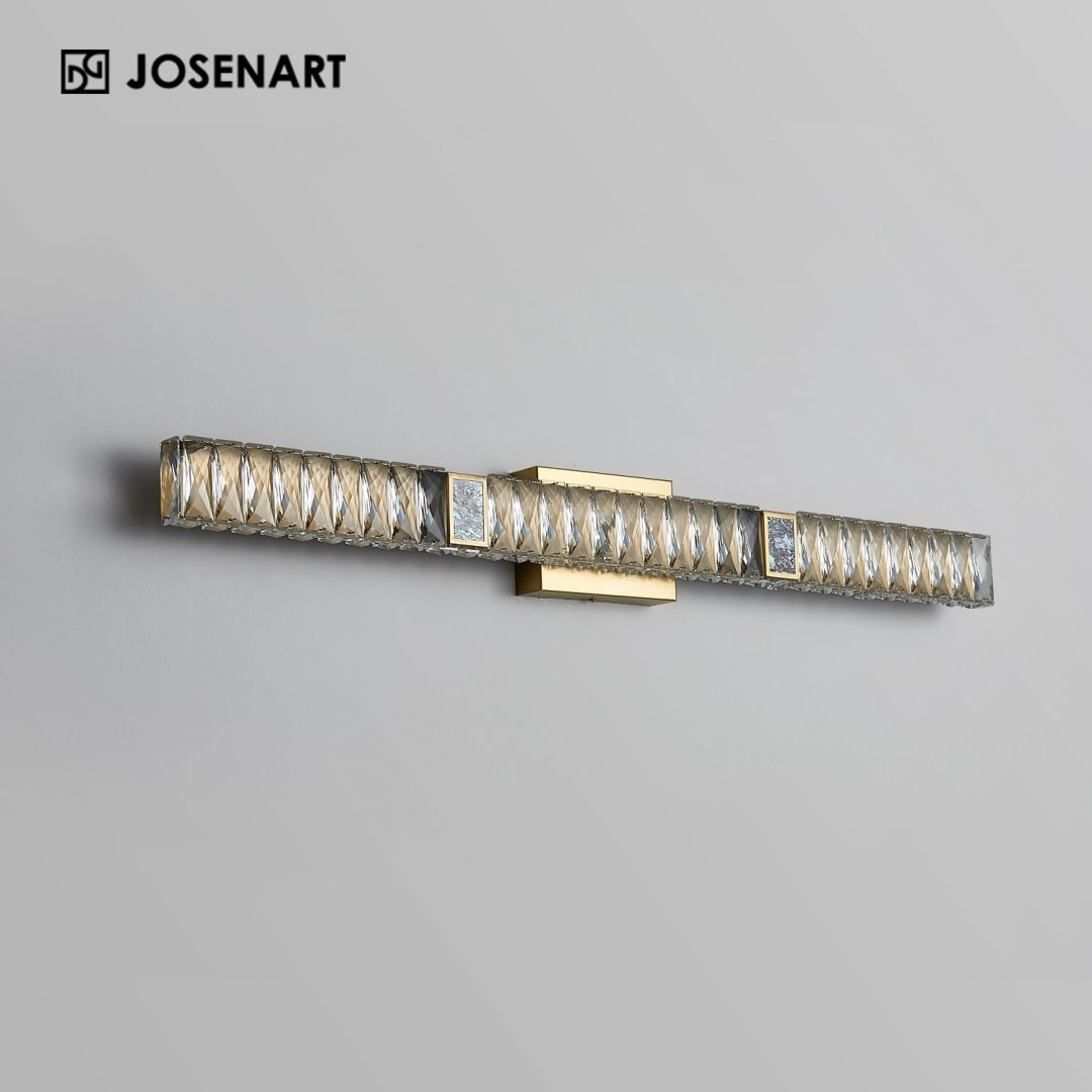 Light Luxury Crystal & Brass Sconce