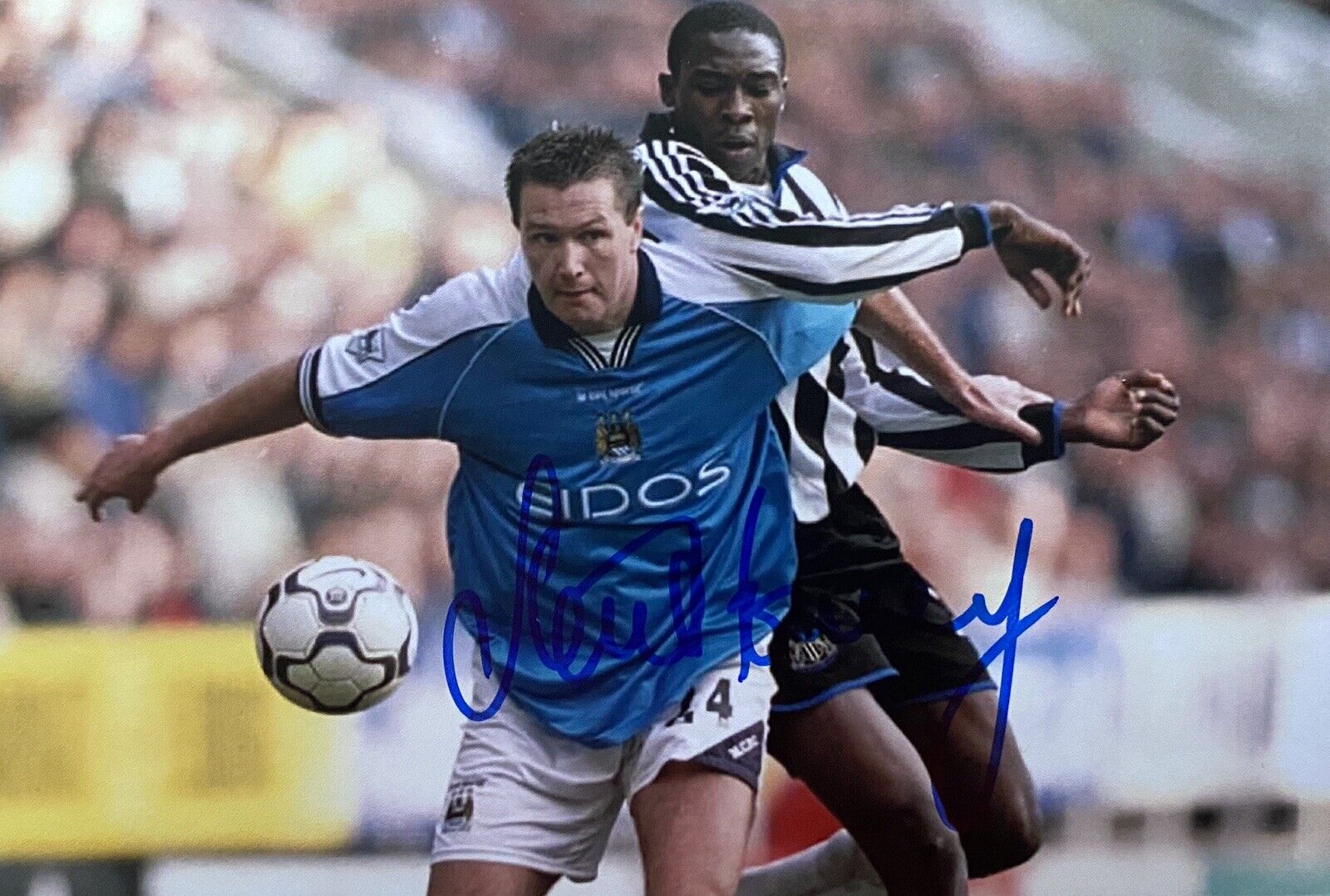 Steve Howey Genuine Hand Signed Manchester City 6X4 Photo Poster painting