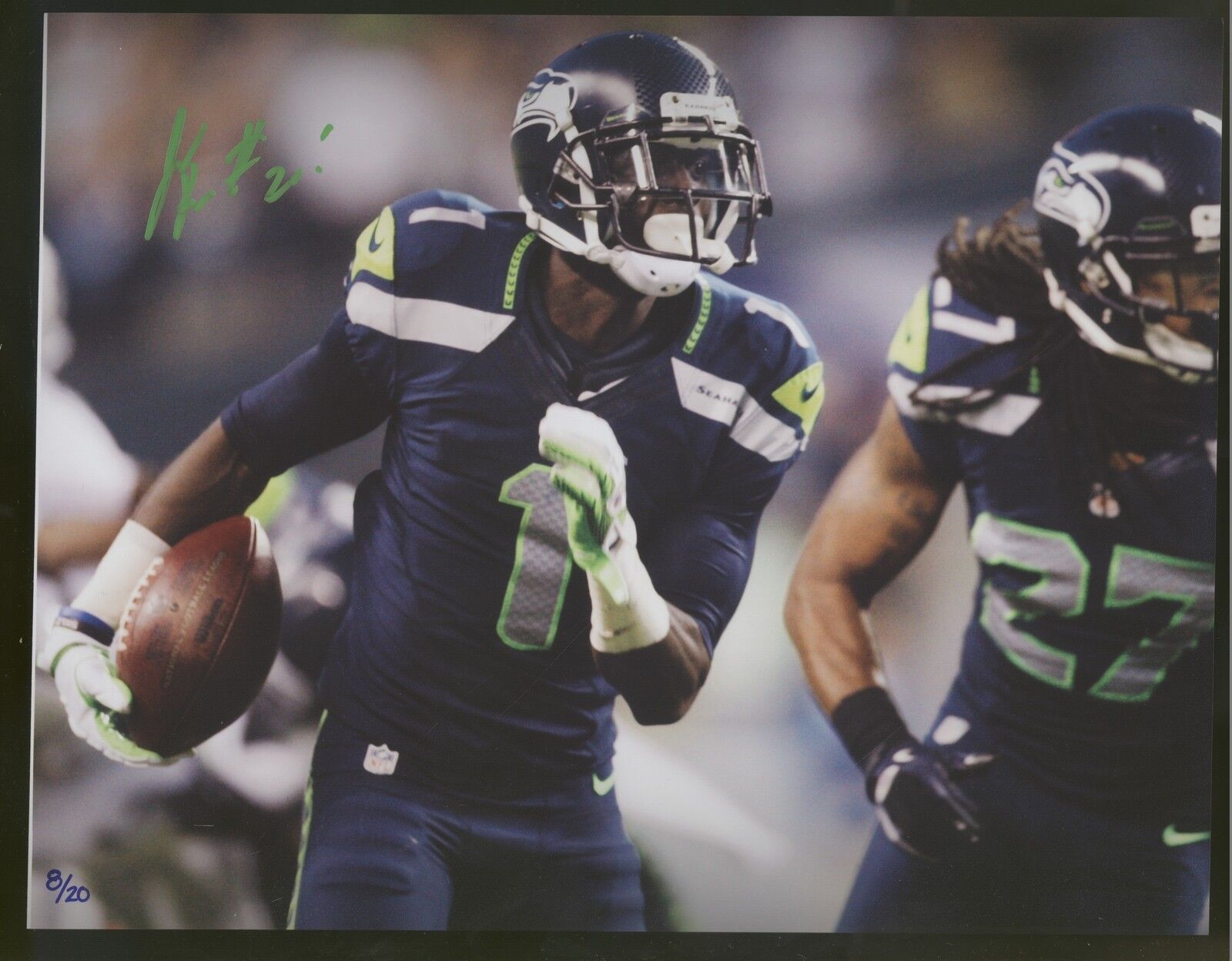 Jeremy Lane 8x10 Photo Poster painting LE /20 Autographed Signed Seahawks SB XLVIII Champion