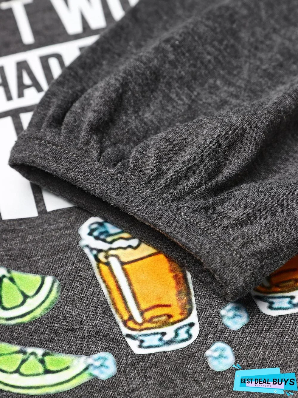 Long Sleeve V Neck Printed Top Tunic T-Shirt