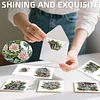 12Pcs Garden Flowers DIY Diamond Painting Greeting Cards for Adult Holiday Gifts