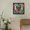 Diamond Painting-DIY Full Round Drill Stained Glass Art Jellyfish