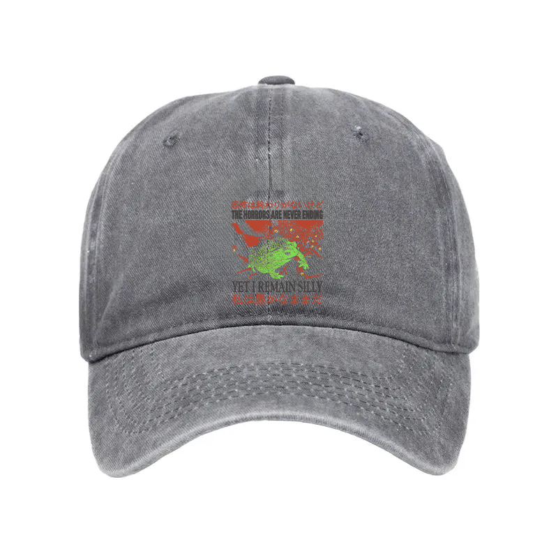Comstylish The Horrors Are Never Ending Washed Cap