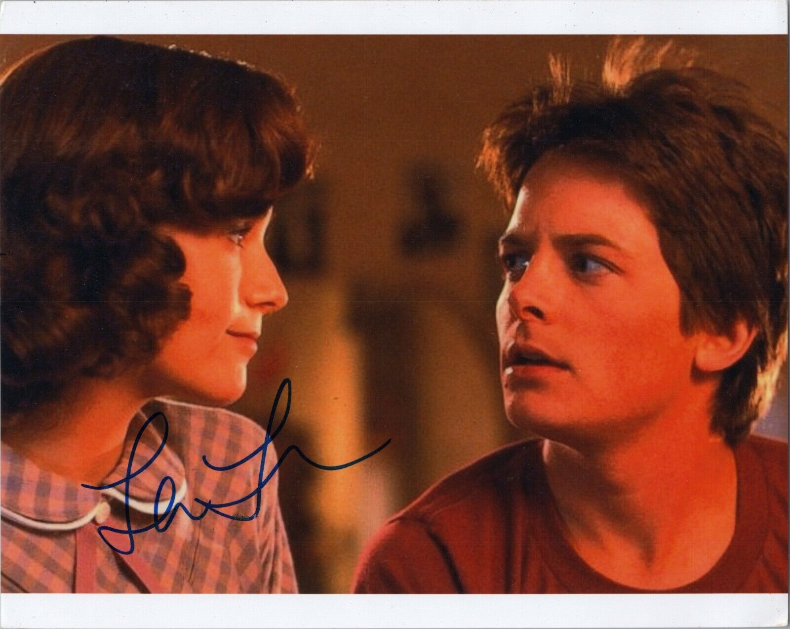 ~ LEA THOMPSON Authentic Hand-Signed Back to the Future -Lorraine