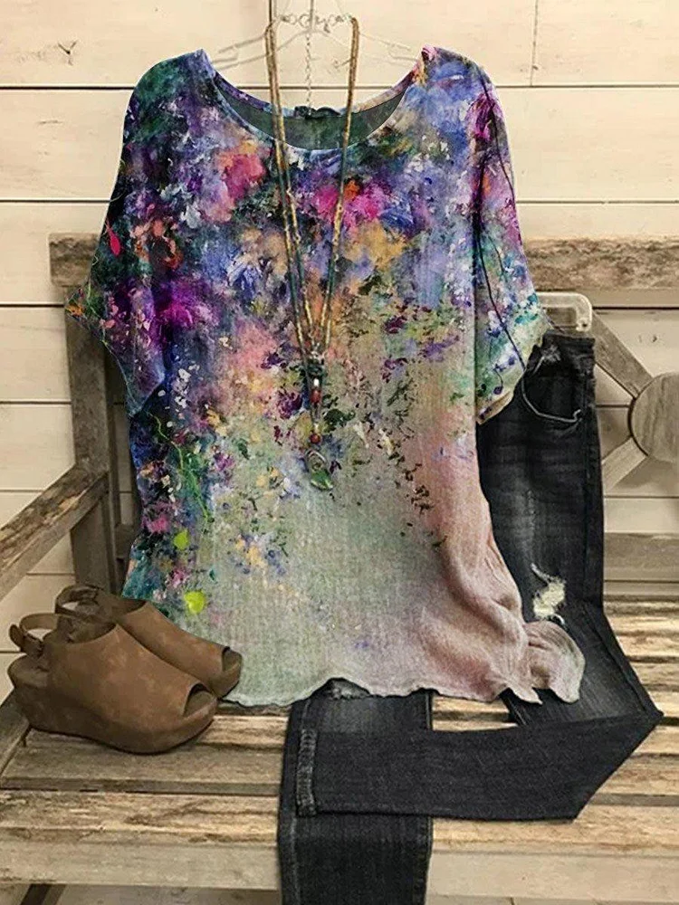 Women's Art Painting Casual Top