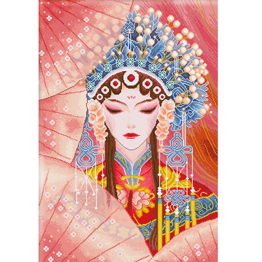 

Peking Opera - 11CT Stamped Cross Stitch - 65*90cm (Big Size), 501 Original