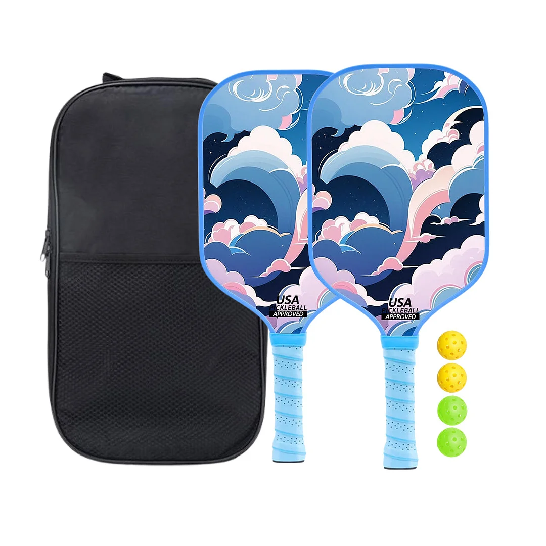 Original Paddle (16mm) T700 Sandblasted Carbon Fiber-Rainbow Rally Paddle