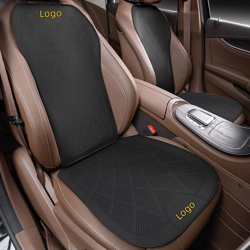2025 new ultra-thin car seat cushions for all seasons, nappa leather ventilation and breathable seat cushions, high-grade semi-wrapped cushions