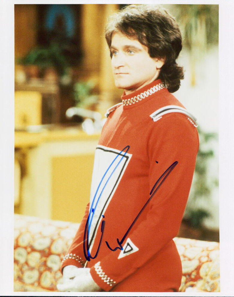 Robin Williams (Mork & Mindy) signed authentic 8x10 Photo Poster painting COA