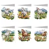 6pcs DIY Diamond Painting Greeting Card Set with Envelopes Rhinestone Diamond Art Mosaic Postcards for Birthdays Thanksgiving & Special Occasion