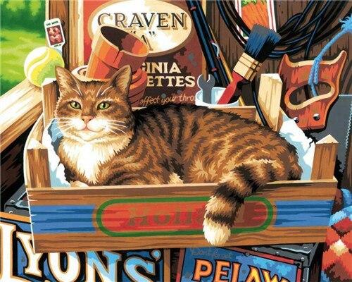 

Cat Signs – Paint By Numbers - 40*50CM, 501 Original