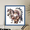 Indian Boy And Horse-11CT Stamped Cross Stitch 40*40cm/15.75*15.75in
