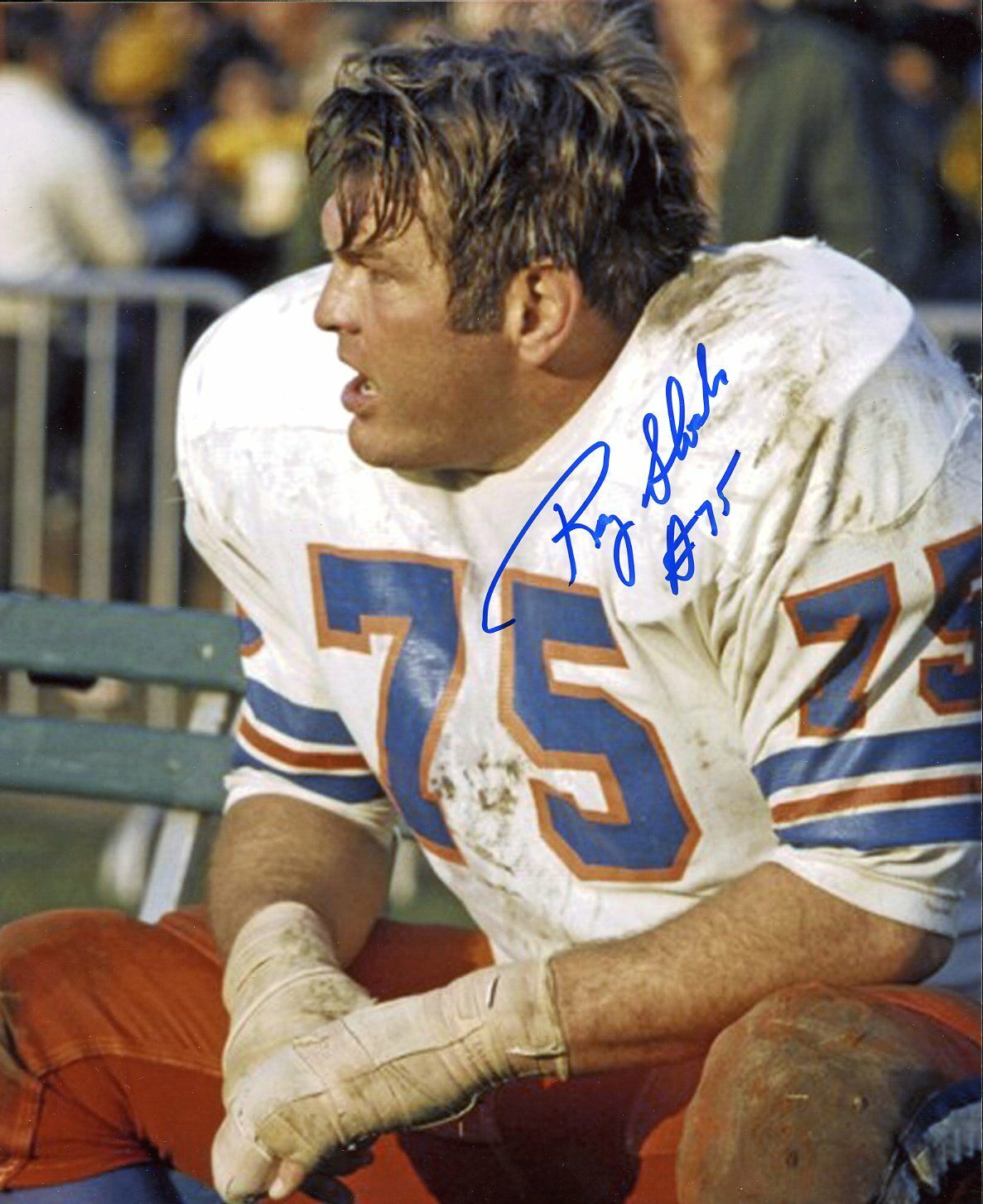 Roger Shoals Autographed 8x10 Denver Broncos#1