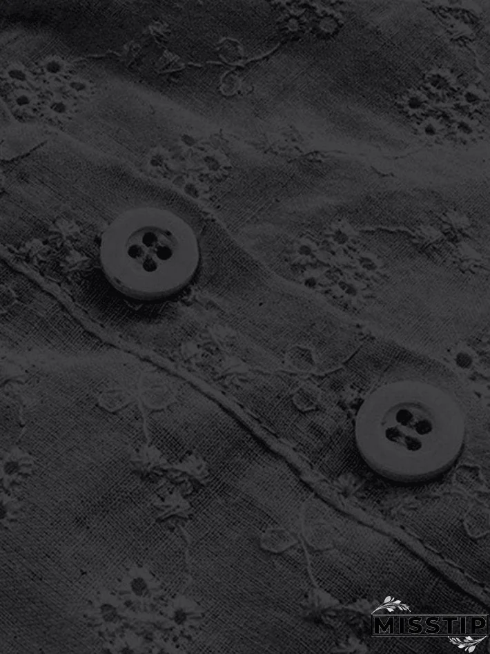 Buttoned Broderie Lace Cami Top