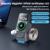 ❄🎄2025 New Year Special⛄🔔 Qi2 certified touch-control rotating 3-in-1 wireless charger, Magsafe magnetic suction mobile phone, watch, earphone high-speed charging, the same charger as celebrities!!