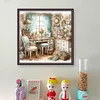Cottage - 14CT Stamped Cross Stitch - 50*50cm