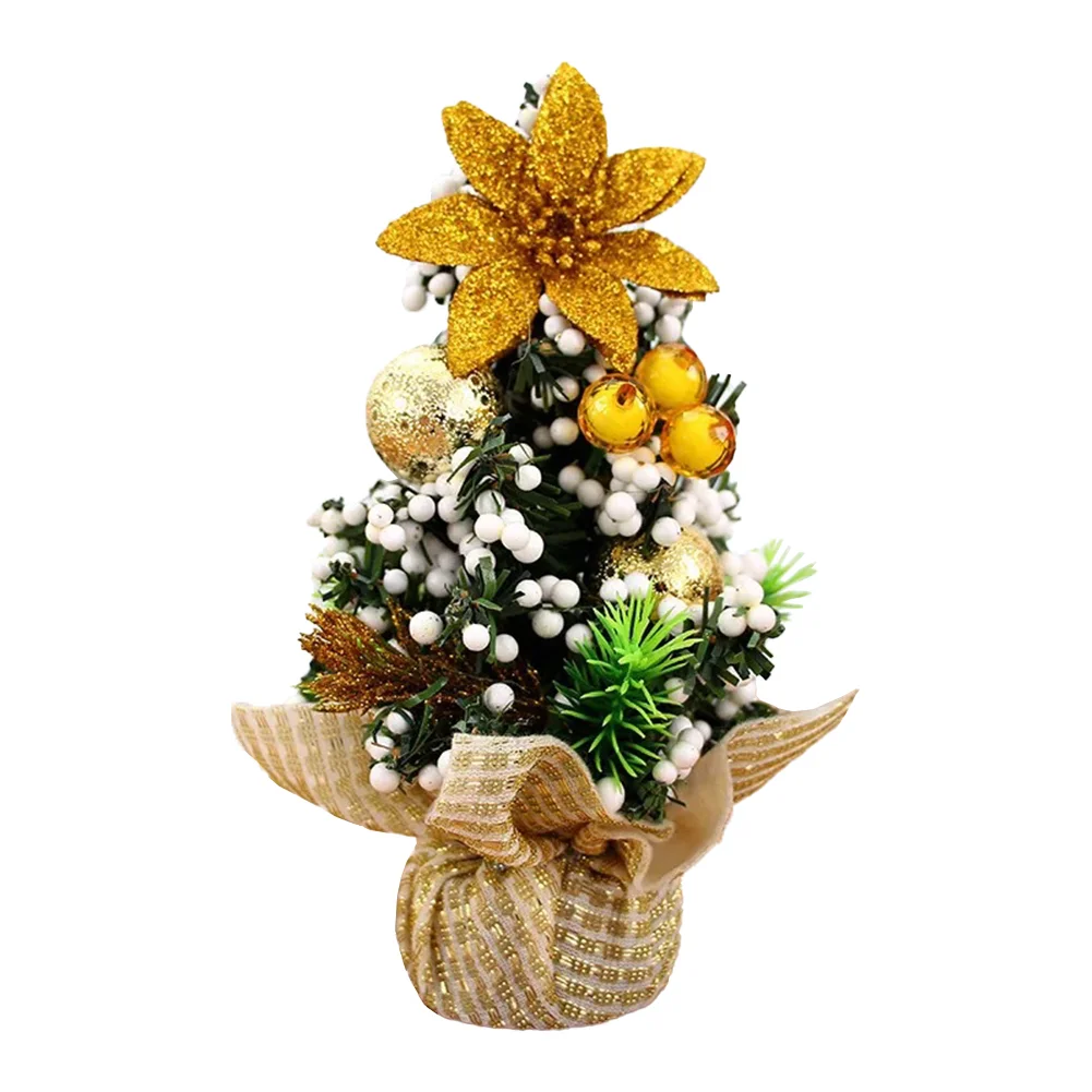 20cm Artificial Xmas Tree Great Gifts Tabletop Mini Tree Festival Party Supplies
