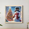 Diamond Painting - Full Round Drill - Xmas Snowman(Canvas|40*40cm)