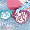 Diamond Painting Tray Plastic Heart-shaped Bead Storage Box