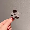 10PCS Neutral Plain Colors Flower Shape Hair Claws