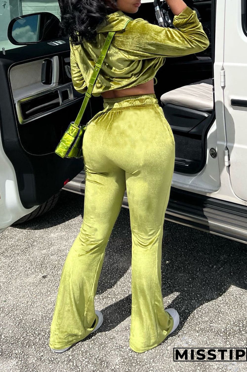 Rose Red Casual Solid Patchwork Zipper Hooded Collar Long Sleeve Two Pieces