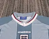 Joyfball 1996 Kids Size Retro England Away Football Shirt 1:1 Thai Quality
