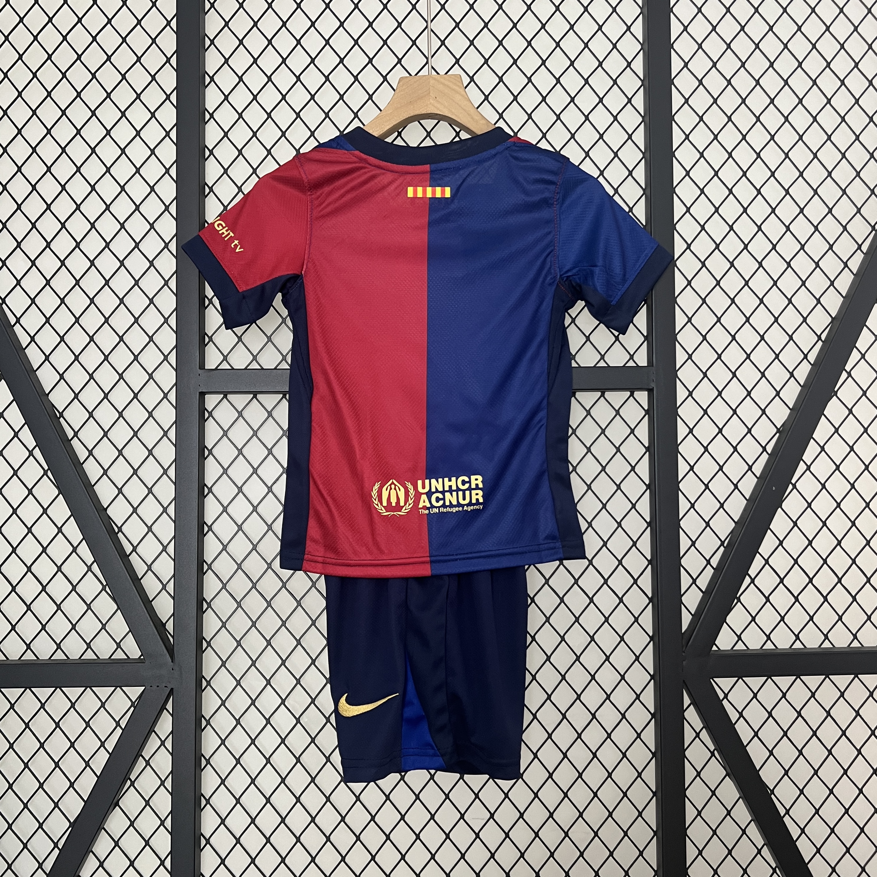 24/25 Barcelona Home Kids Kit Football Jersey Thai Quality