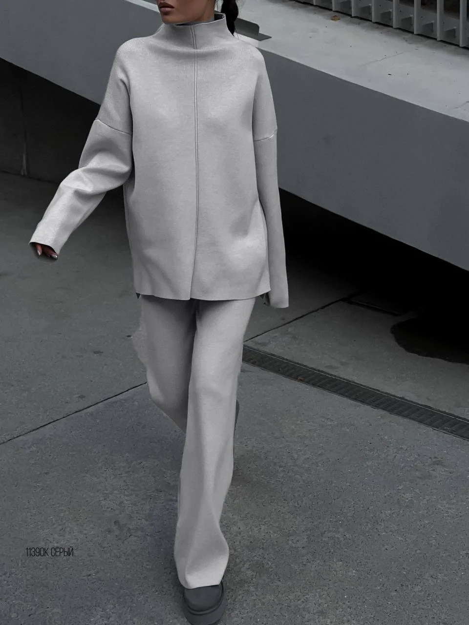 Athvotar Athvotar And Winter Long Sleeves Of Loose Casual Trousers Sweater Set Women Hot Selling Fork Set