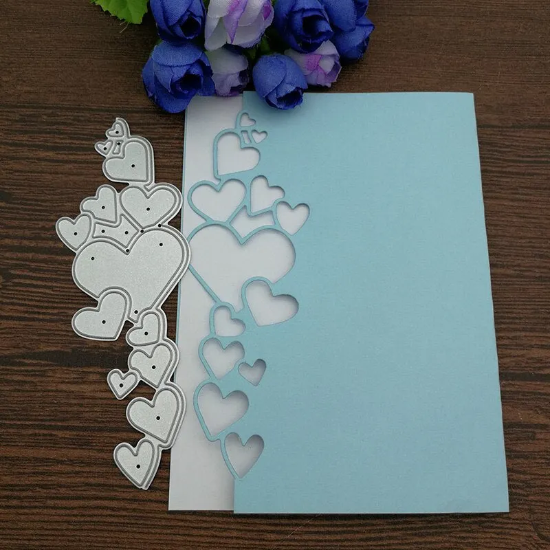 Heart Lace Edge Frame Metal Cutting Dies Stencils For DIY Scrapbooking ...