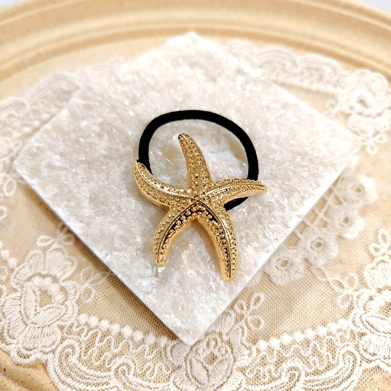 Women’s Casual Minimalist Solid Color Metal Plating Hair Tie
